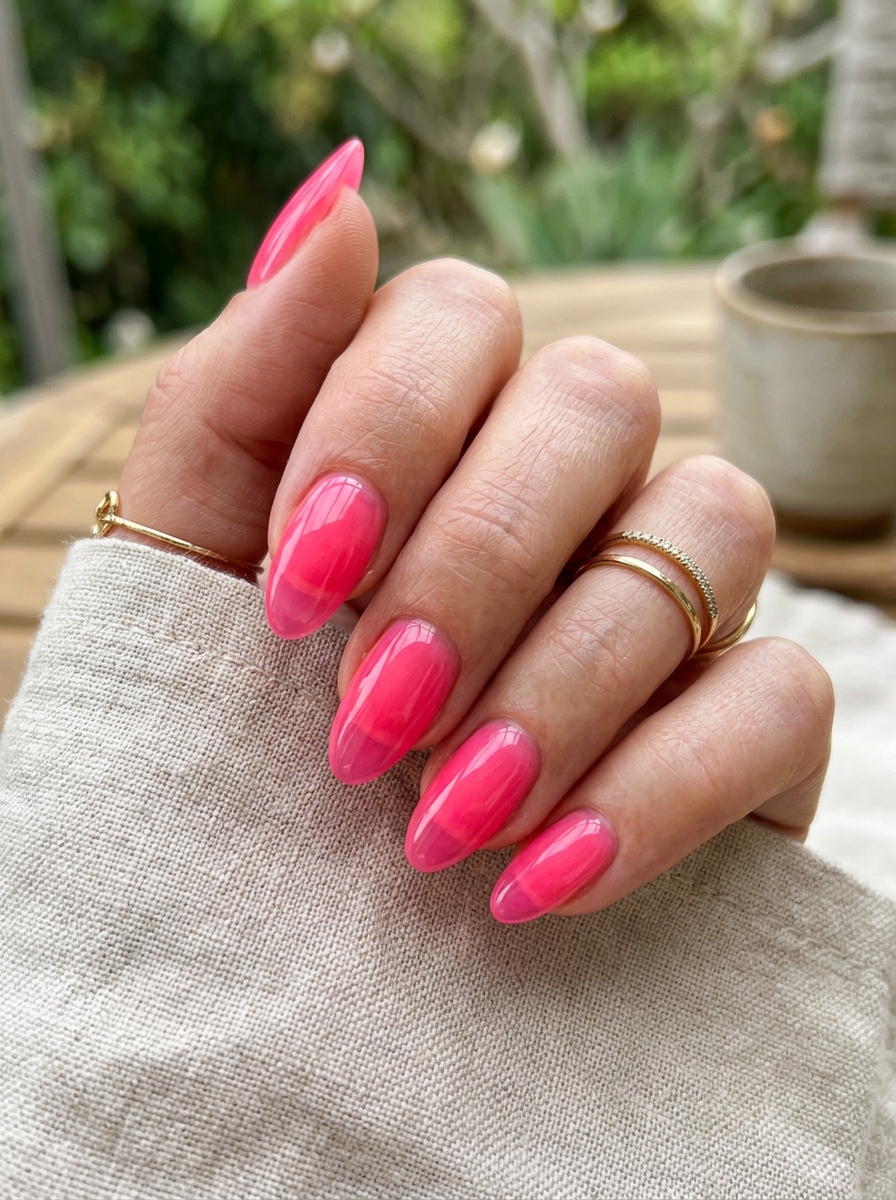 Neon Jelly Nails